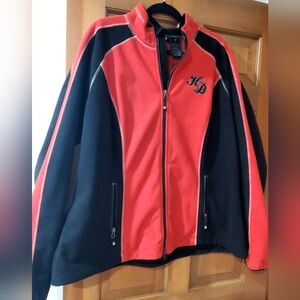 Harley-Davidson Red and Black Bomber Jacket